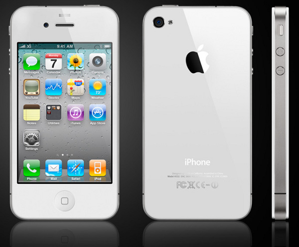 iphone 4 white back. iPhone 4 32GB Black