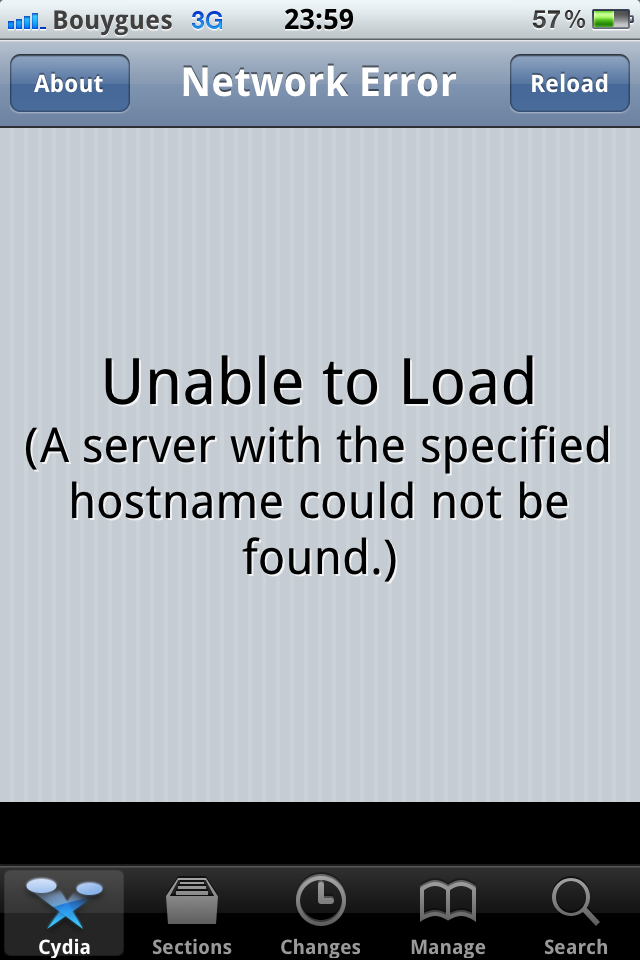 Cydia Unable to Load